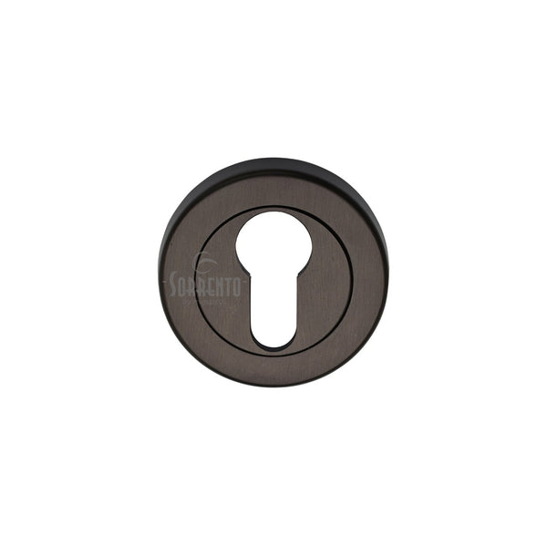 Sorrento Euro Profile Cylinder Escutcheon Round by M Marcus - Heritage Brass