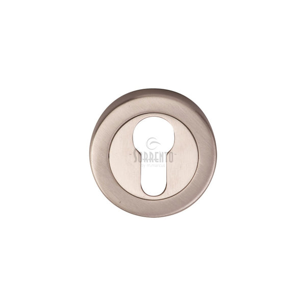 Sorrento Euro Profile Cylinder Escutcheon Round by M Marcus - Heritage Brass