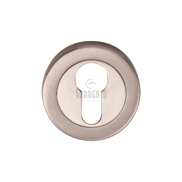 M Marcus - Heritage Brass, Sorrento Euro Profile Cylinder Escutcheon Round, Escutcheons & Privacy Thumbturns, Escutcheons