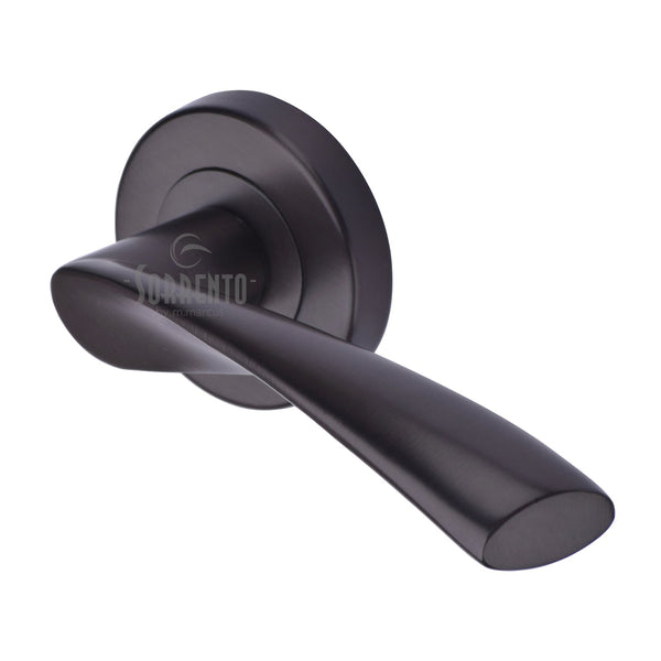 Treviso Door Handle on Round Rose