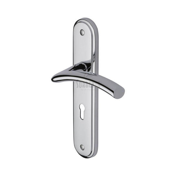 M Marcus - Heritage Brass, Tosca Door Handle on Plate, Door Handles, Door Handles on Plate