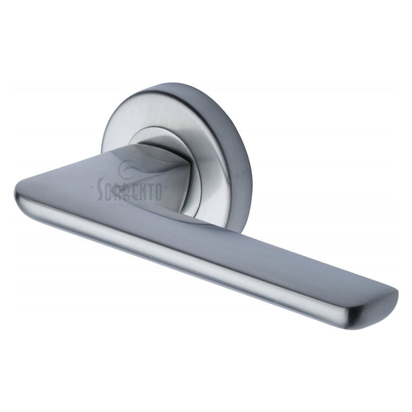 M Marcus - Heritage Brass, Trino Door Handle on Round Rose, Door Handles, Door Handles on Round Rose