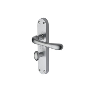 Donna Door Handle on Plate by M Marcus - Heritage Brass