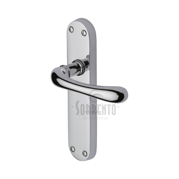 Donna Door Handle on Plate by M Marcus - Heritage Brass