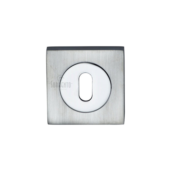 Sorrento Standard Key Escutcheon Square by M Marcus - Heritage Brass