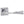 Senza Pari Guido Lever Door Handle on Flush Square Rose - Polished Chrome - Default