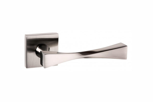 Senza Pari Guido Lever Door Handle on Flush Square Rose by Atlantic Hardware