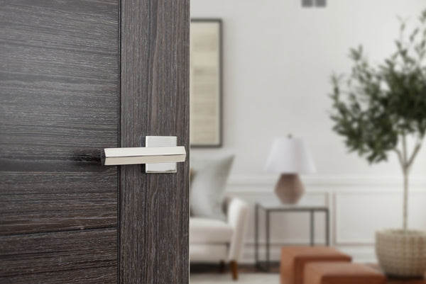 Senza Pari Davoli Lever Door Handle on Flush Square Rose - additional image