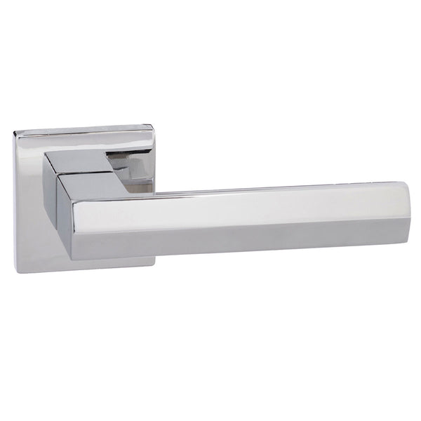 Senza Pari Davoli Lever Door Handle on Flush Square Rose by Atlantic Hardware