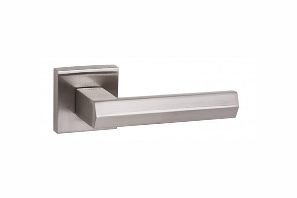Senza Pari Davoli Lever Door Handle on Flush Square Rose by Atlantic Hardware