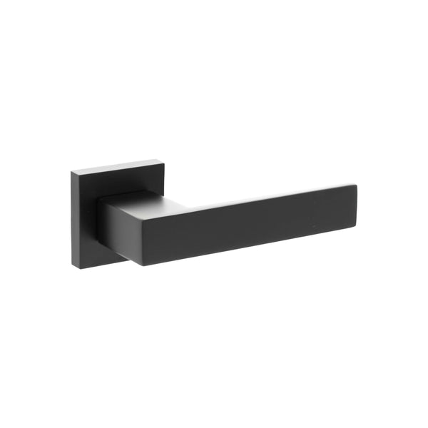 Senza Pari Panetti Lever Door Handle on Flush Square Rose by Atlantic Hardware