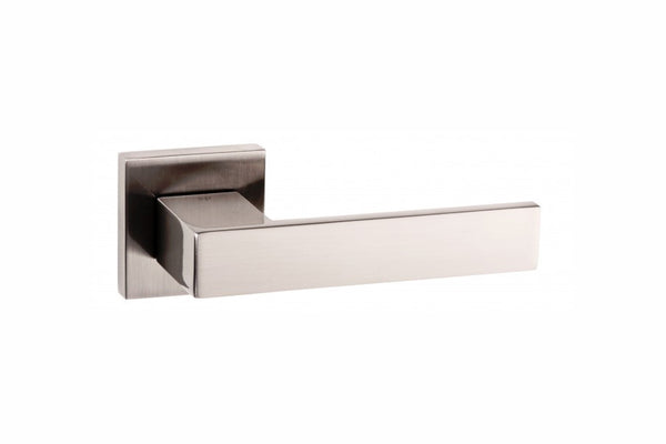 Senza Pari Panetti Lever Door Handle on Flush Square Rose by Atlantic Hardware