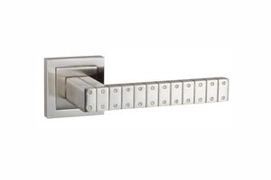 Senza Pari Bianca Lever Door Handle on Square Rose by Atlantic Hardware