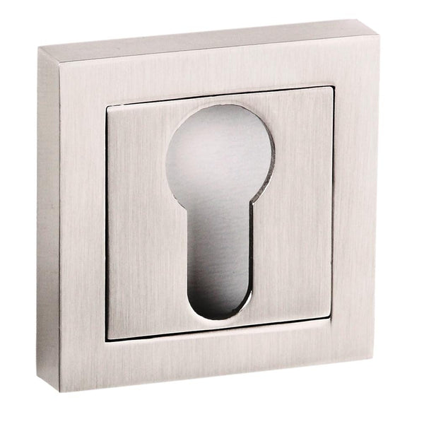 Senza Pari Euro Escutcheons on Square Rose by Atlantic Hardware