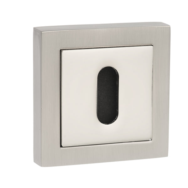 Senza Pari Key Escutcheons on Square Rose by Atlantic Hardware
