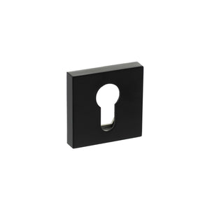 Senza Pari Euro Escutcheons on Minimal Square Rose by Atlantic Hardware