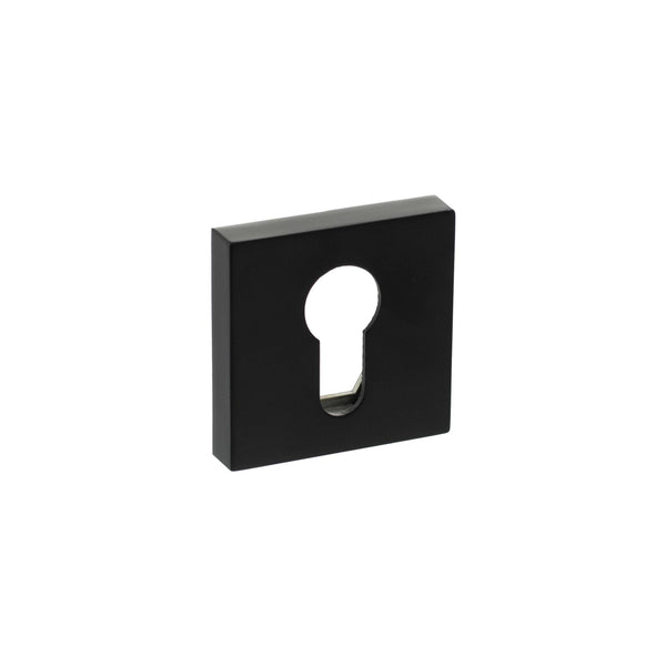 Senza Pari Euro Escutcheons on Minimal Square Rose by Atlantic Hardware