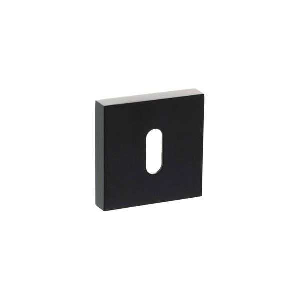 Senza Pari Key Escutcheons on Minimal Square Rose by Atlantic Hardware
