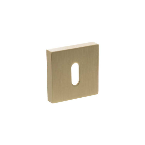 Senza Pari Key Escutcheons on Minimal Square Rose by Atlantic Hardware