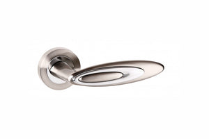 Senza Pari Elisse Lever Door Handle on Round Rose by Atlantic Hardware