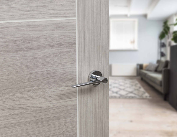 Senza Pari Laviano Lever Door Handle on Minimal Round Rose - additional image