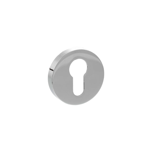 Senza Pari Euro Escutcheons on Minimal Round Rose by Atlantic Hardware