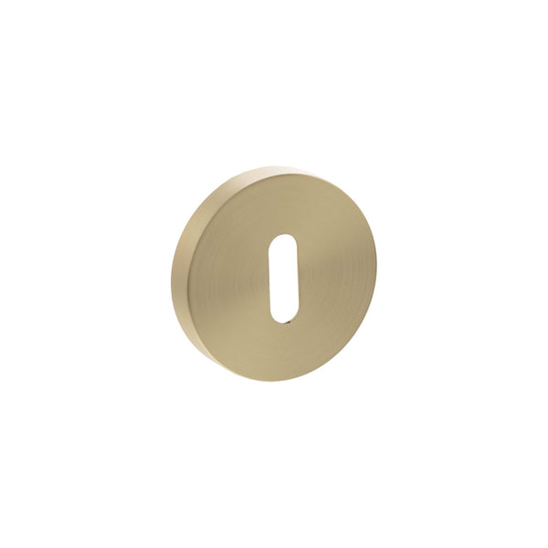 Senza Pari Key Escutcheons on Minimal Round Rose by Atlantic Hardware