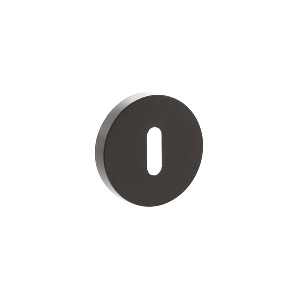 Senza Pari Key Escutcheons on Minimal Round Rose by Atlantic Hardware