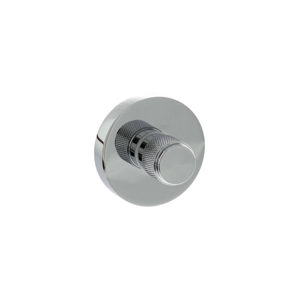 Senza Pari Knurled WC Turn and Release on Minimal Round Rose by Atlantic Hardware