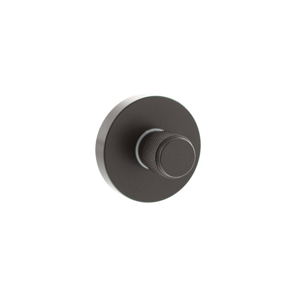 Senza Pari Knurled WC Turn and Release on Minimal Round Rose by Atlantic Hardware