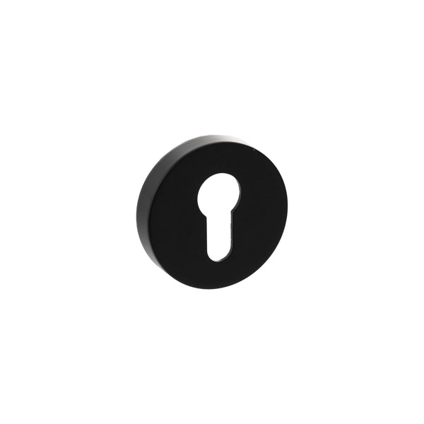 Senza Pari Euro Escutcheons on Round Rose by Atlantic Hardware