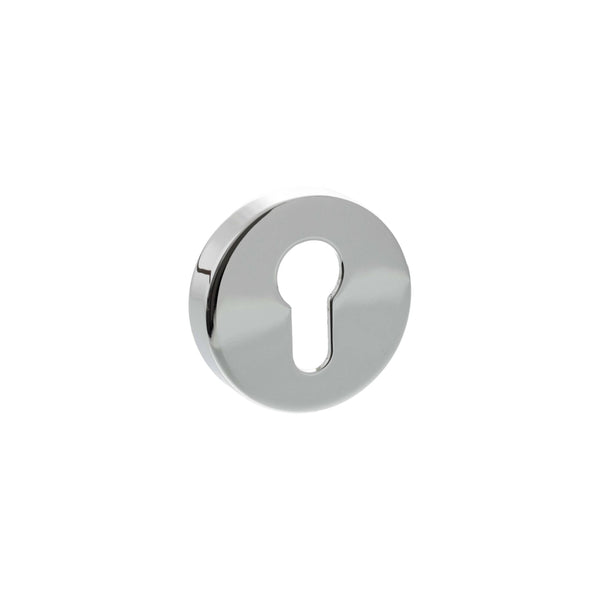 Senza Pari Euro Escutcheons on Round Rose by Atlantic Hardware