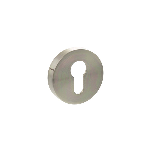 Senza Pari Euro Escutcheons on Round Rose by Atlantic Hardware