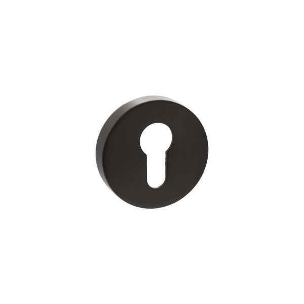 Senza Pari Euro Escutcheons on Round Rose by Atlantic Hardware
