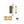 Sliding Lock with Square Privacy Turns by M Marcus - Heritage Brass