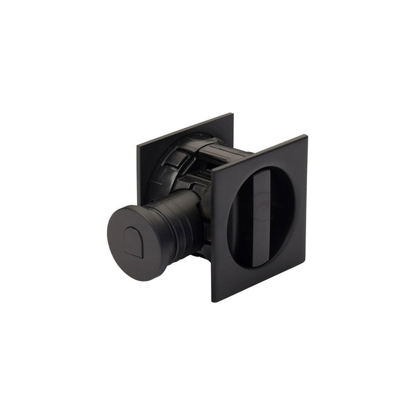 Tubular Lock with Square Privacy Turn & Release by M Marcus - Heritage Brass
