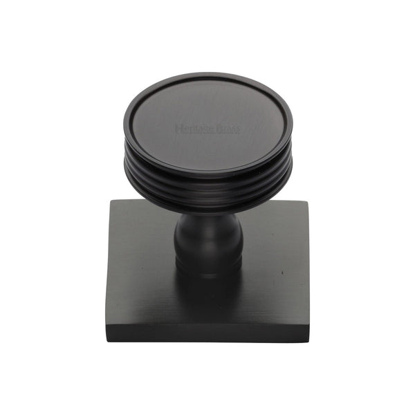 Venetian Cabinet Knob with Square Backplate