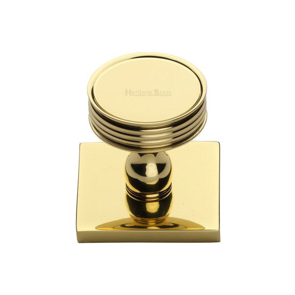 Venetian Cabinet Knob with Square Backplate