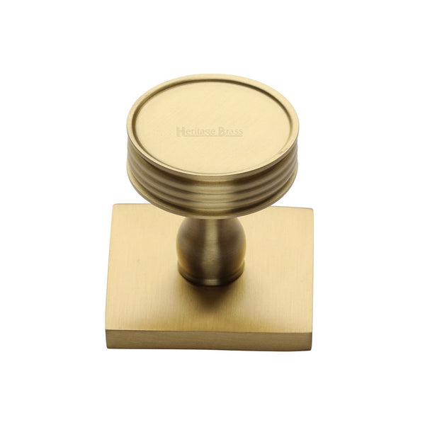 Venetian Cabinet Knob with Square Backplate