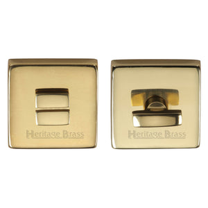 M Marcus - Heritage Brass, Square Bathroom Turn & Release - SQ5040, Escutcheons & Privacy Thumbturns, Turn & Release