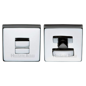 M Marcus - Heritage Brass, Square Bathroom Turn & Release - SQ5040, Escutcheons & Privacy Thumbturns, Turn & Release