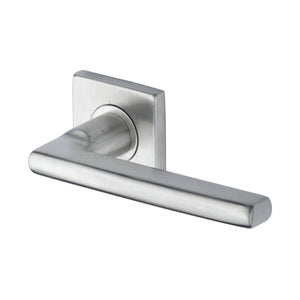 M Marcus - Heritage Brass, Apollo Door Handle on Square Rose, Door Handles, Door Handles on Square Rose