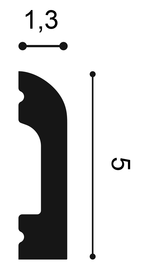 SX182F Orac Flexible Wall Moulding