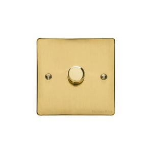 Elite Flat Plate Range Matt Bronze Switches & Sockets, T09 - 1G Multi Location Primary Dimmer by Heritage Brass By M-Marcus