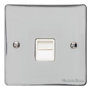 Elite Flat Plate Range - Polished Chrome - 1 Gang Master Line Socket