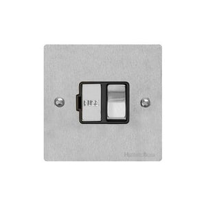 Elite Flat Plate Range Satin Chrome Switches & Sockets, T03 - Switched Spur (13 Amp) by Heritage Brass By M-Marcus