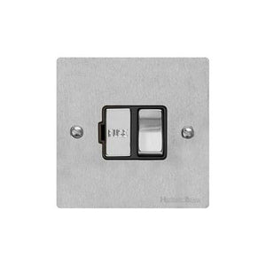 Elite Flat Plate Range Satin Chrome Switches & Sockets, T03 - Switched Spur (13 Amp) by Heritage Brass By M-Marcus