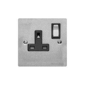Victorian Elite Range Satin Chrome Switches & Sockets, R03 - Single Socket (13 Amp) by Heritage Brass By M-Marcus
