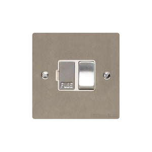Elite Flat Plate Range Satin Nickel Switches & Sockets, T05 - Switched Spur (13 Amp) by Heritage Brass By M-Marcus