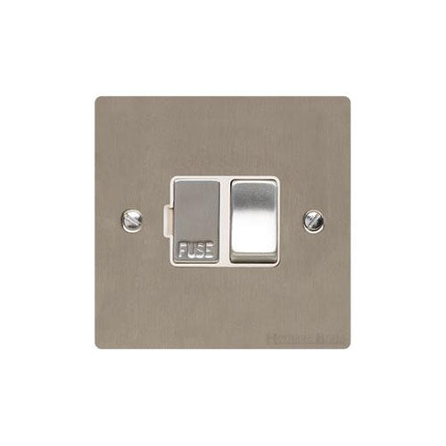 Elite Flat Plate Range Satin Nickel Switches & Sockets, T05 - Switched Spur (13 Amp) by Heritage Brass By M-Marcus